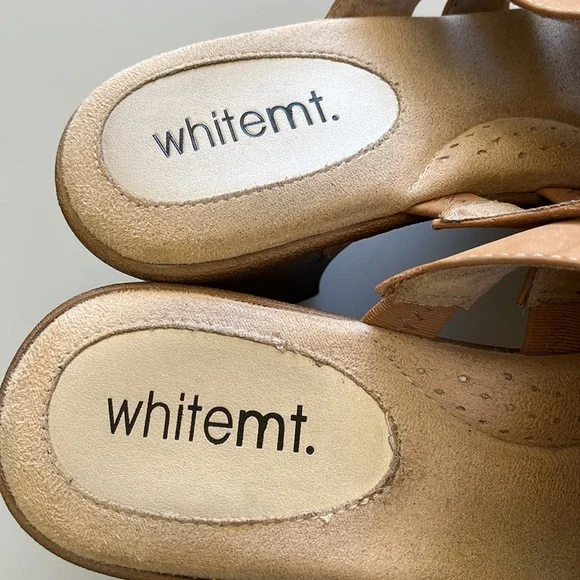 EUC White Mountain Size 10 W women’s 3 inch heel tan sandals, barely wor… - Picture 4 of 9